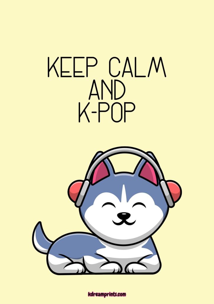 Lámina Keep Calm Husky