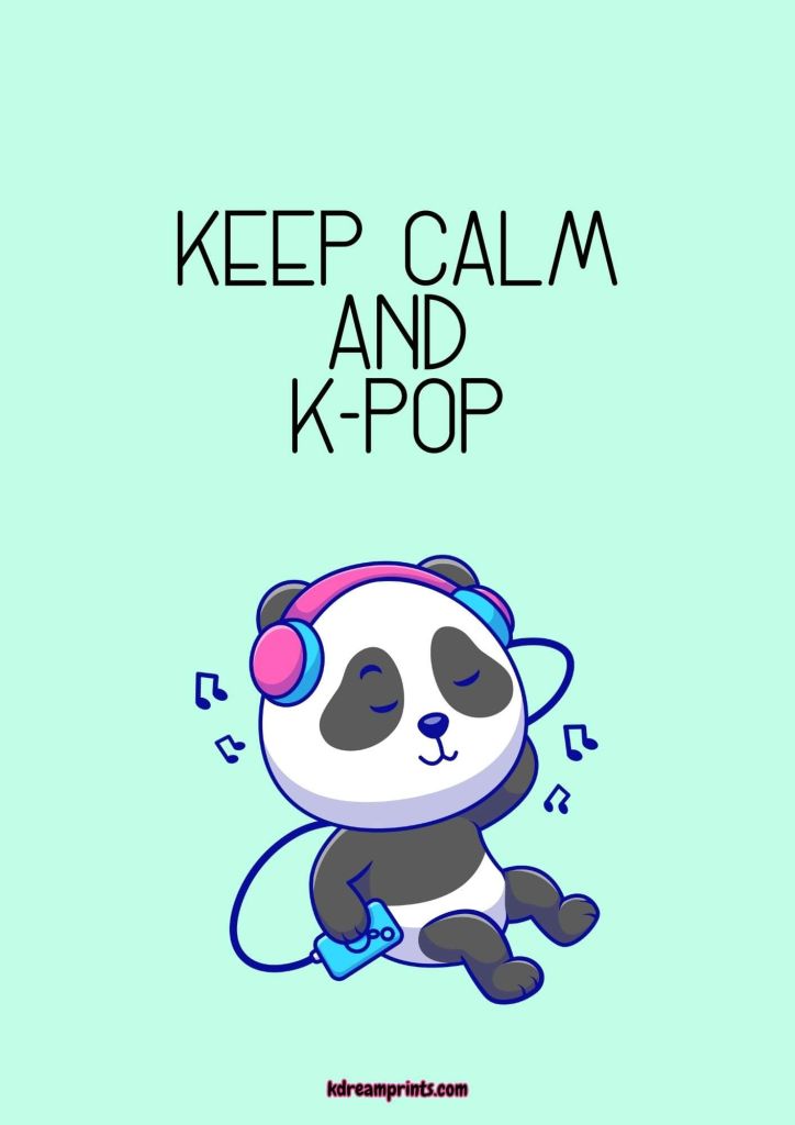 Lámina Keep Calm Panda