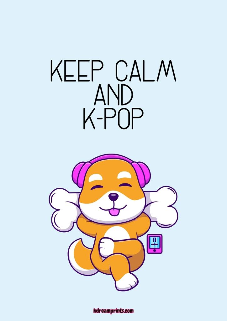 Lámina Keep Calm Perro