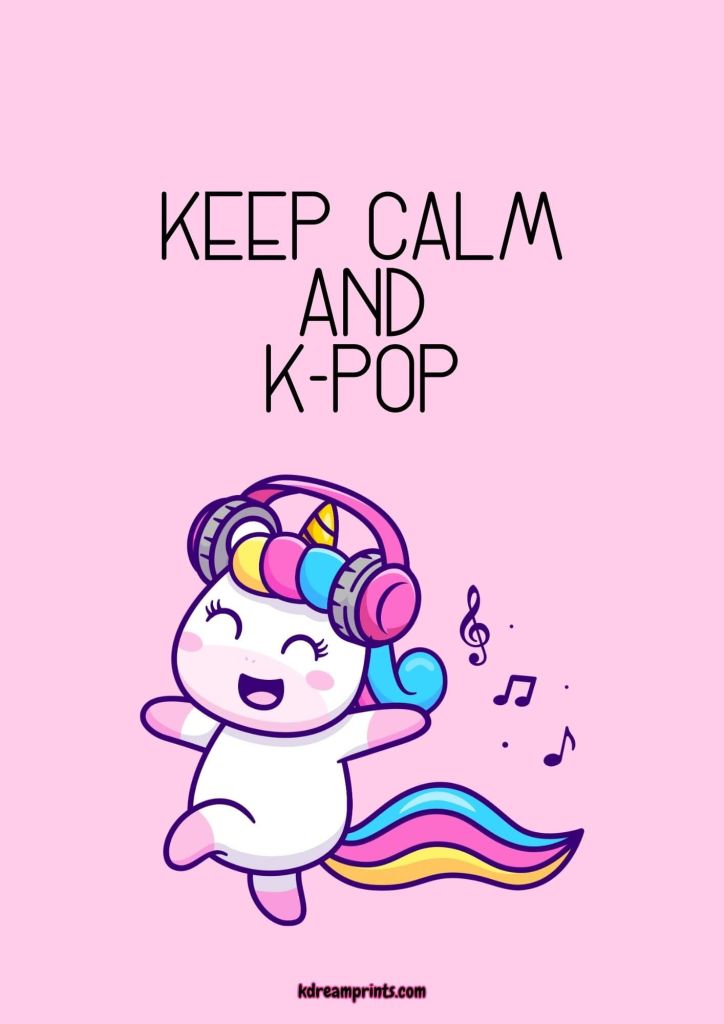 Lámina Keep Calm Unicornio