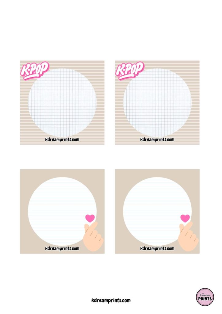 Taco Notas K-Pop Marrón