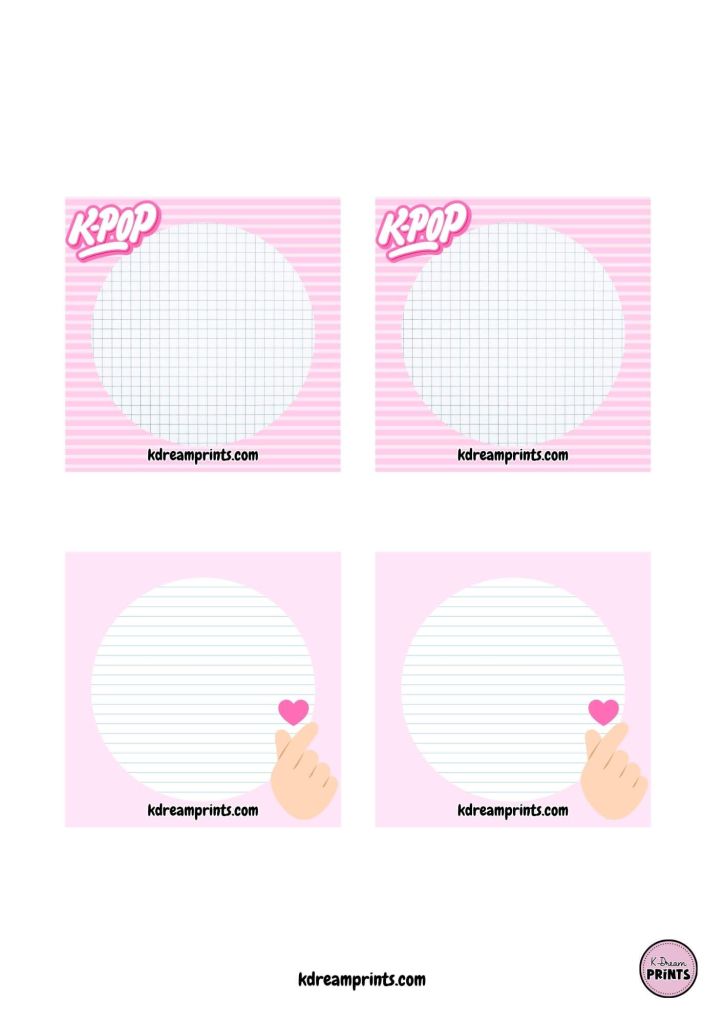 Taco Notas K-Pop Pink