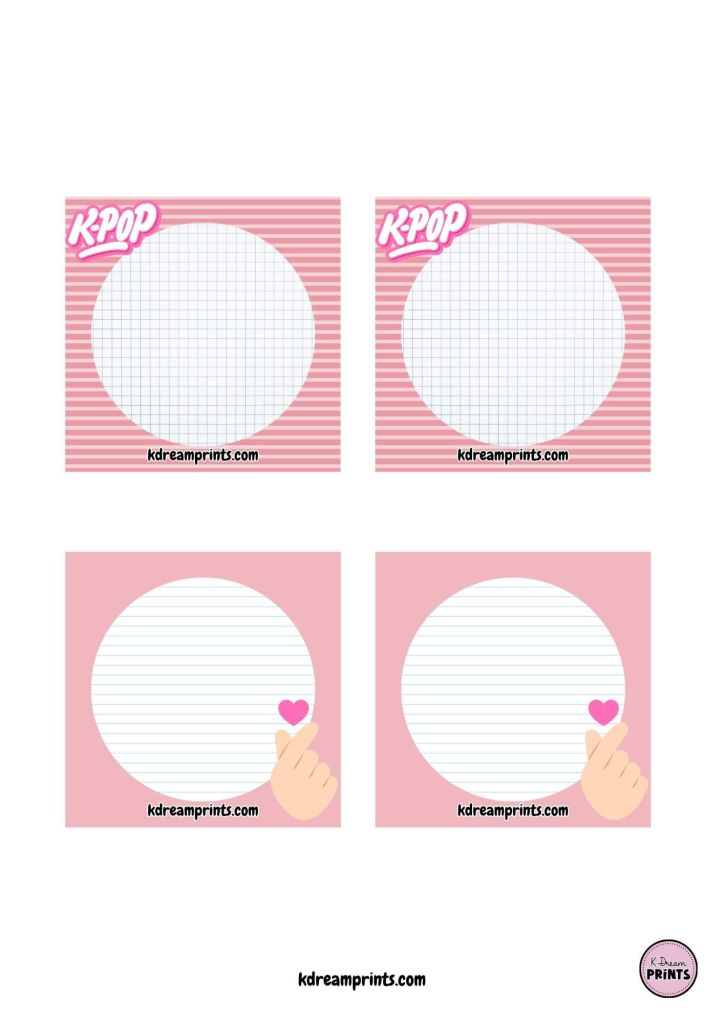 Taco Notas K-Pop Rojo