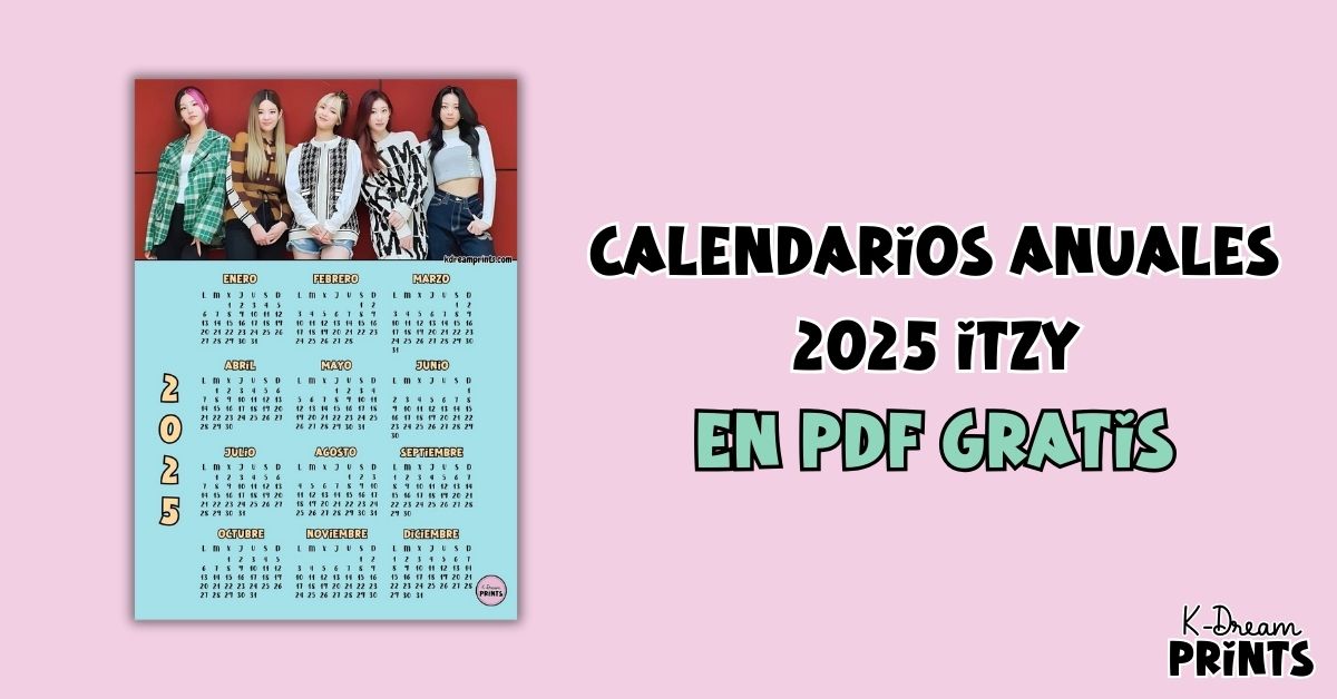 calendarios 2025 Itzy gratis
