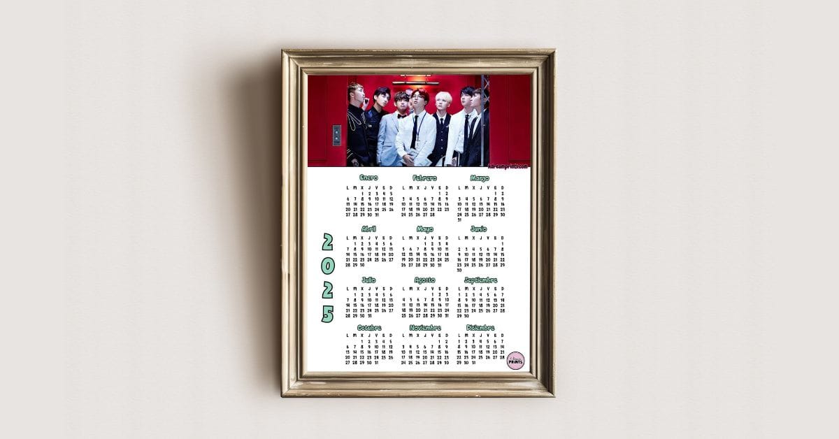 calendarios kpop imprimibles en pdf gratis