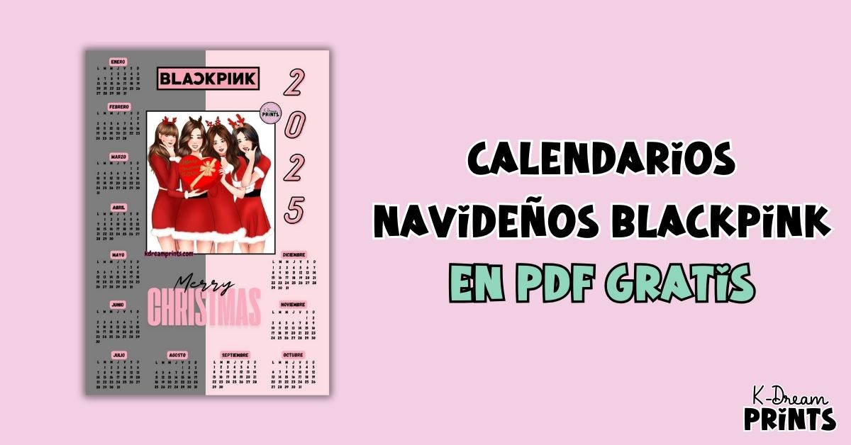 calendarios navideños 2025 blackpink