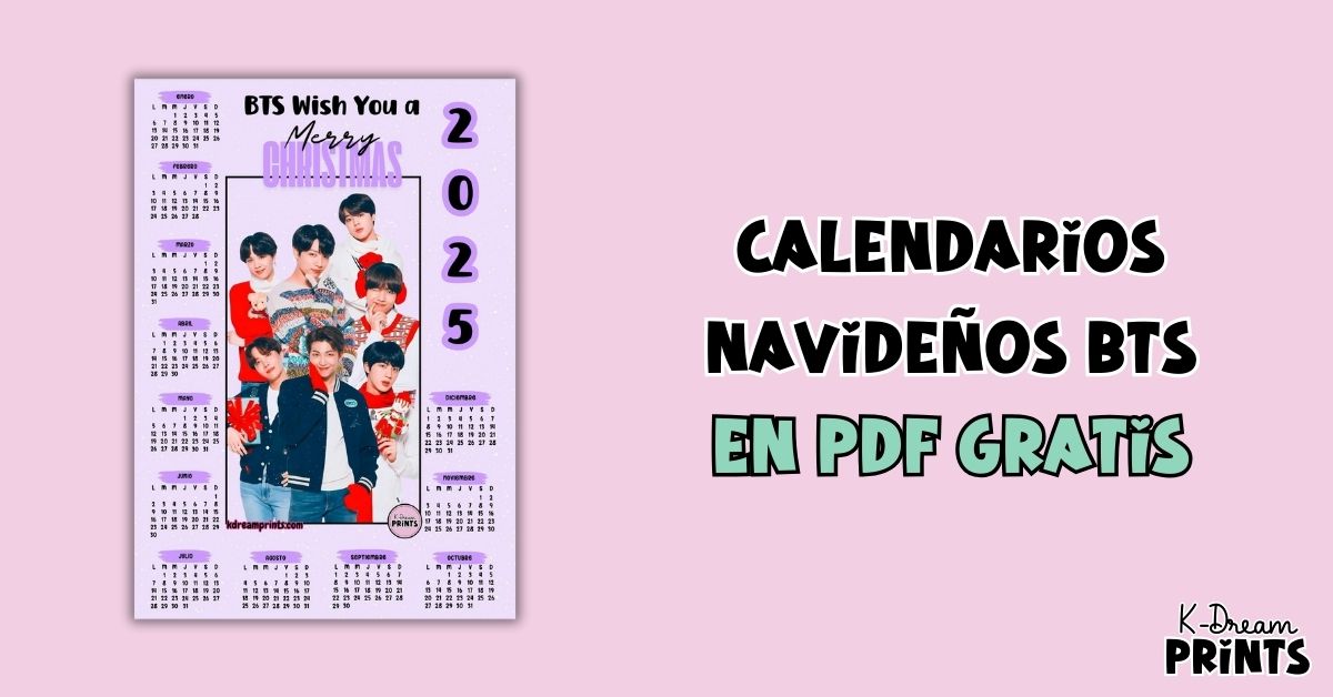 calendarios navideños bts