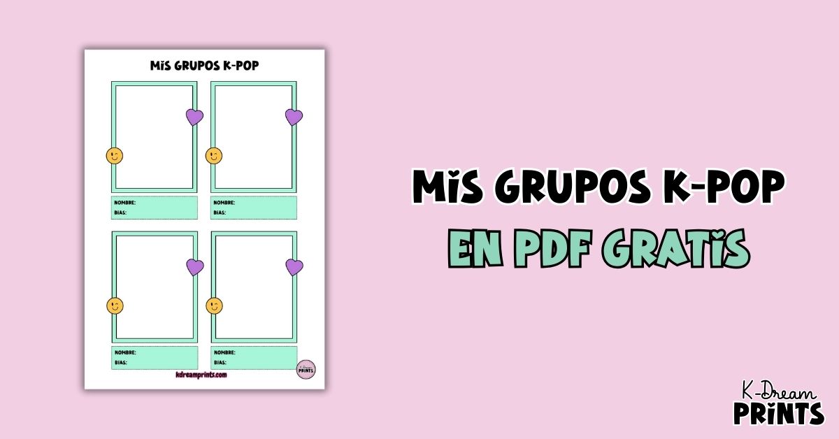 fichas mis grupos k-pop