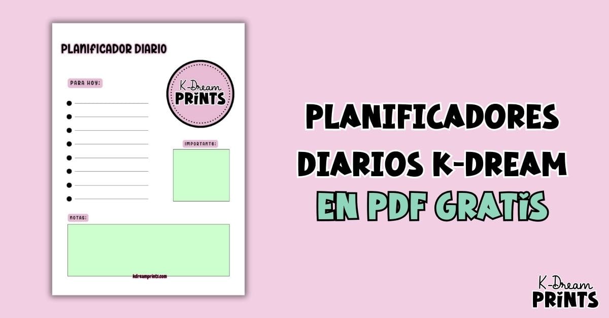 planificadores k-dream en pdf