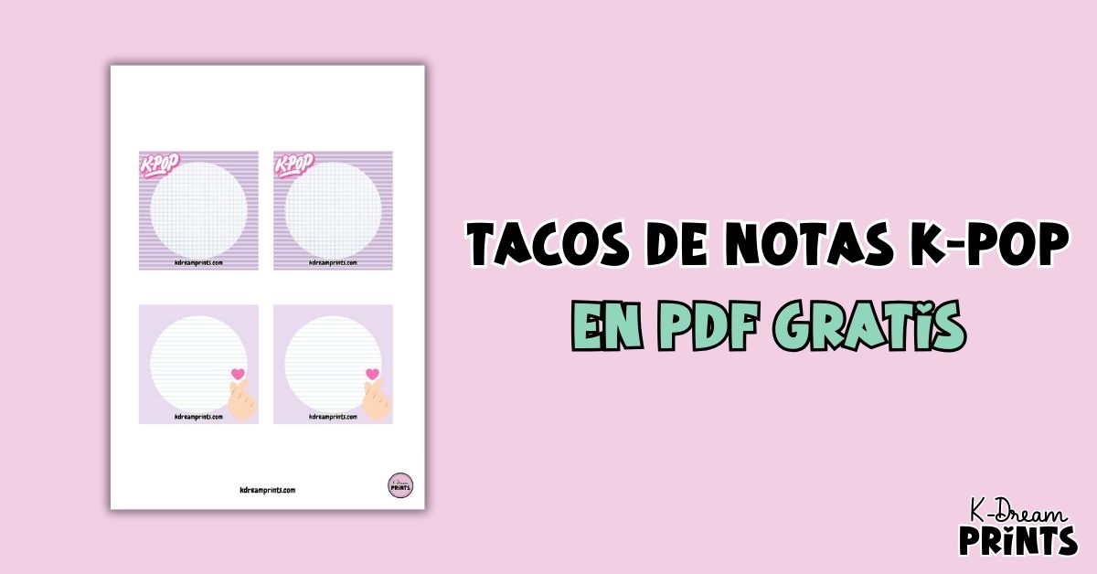 tacos de notas k-pop en pdf